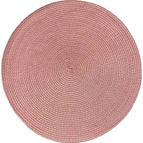 Kit 10 Americano Requinte Liso Para Mesa Redondo 38cm Rosê