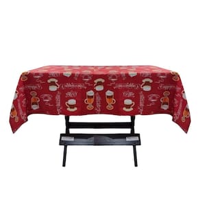 Toalha Mesa Oxford Estampado 1,50x1,50 4 Lugares Coffee