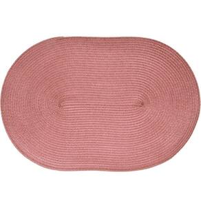 Kit 10 Americano Requinte Liso Para Mesa Oval 30x45cm Rosê