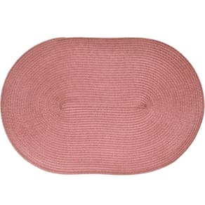 Kit 2 Americano Requinte Liso Para Mesa Oval 30x45cm Rosê