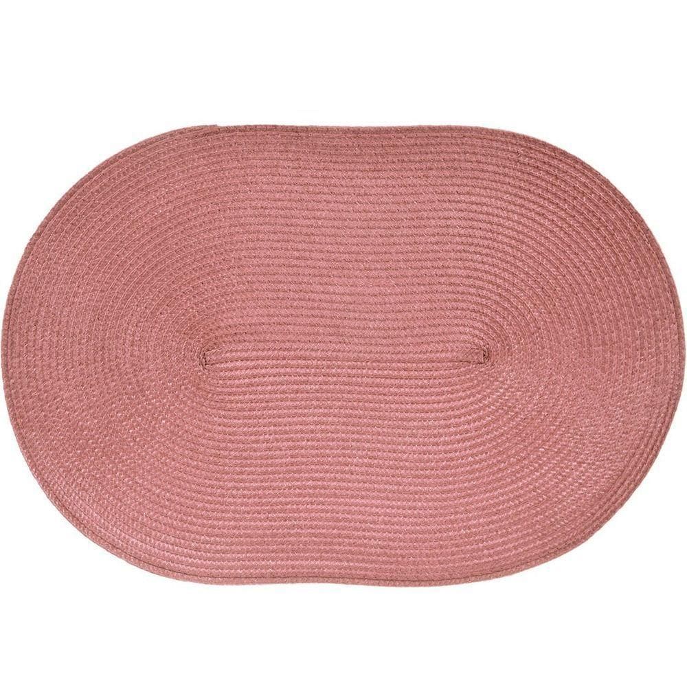 Americano Requinte Liso Para Mesa Oval 30x45cm Rosê