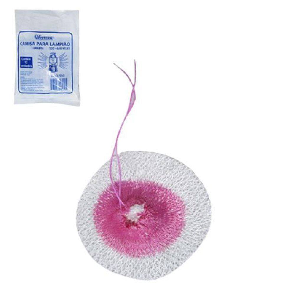 Camisa Para Lampião Amarra 500/600 Velas Kit Com 12 Peças