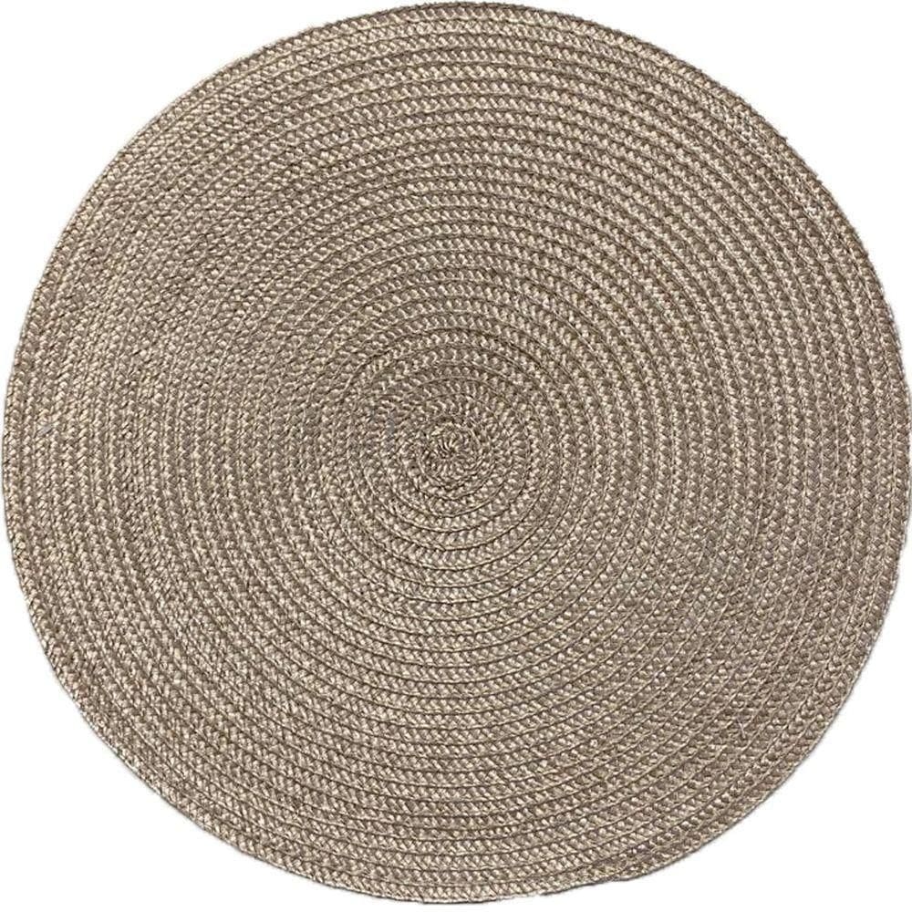 Kit 2 Americano Requinte Liso Para Mesa Redondo 38cm Taupe