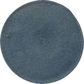Kit 10 Americano Requinte Liso Para Mesa Redondo 38cm Navy