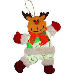 Kit 6 Decoração árvore De Natal Rena Noel Urso Natalino 19cm