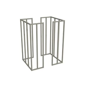 Base Mesa de Jantar Duina M067 Niquel/Branco - Kappesberg
