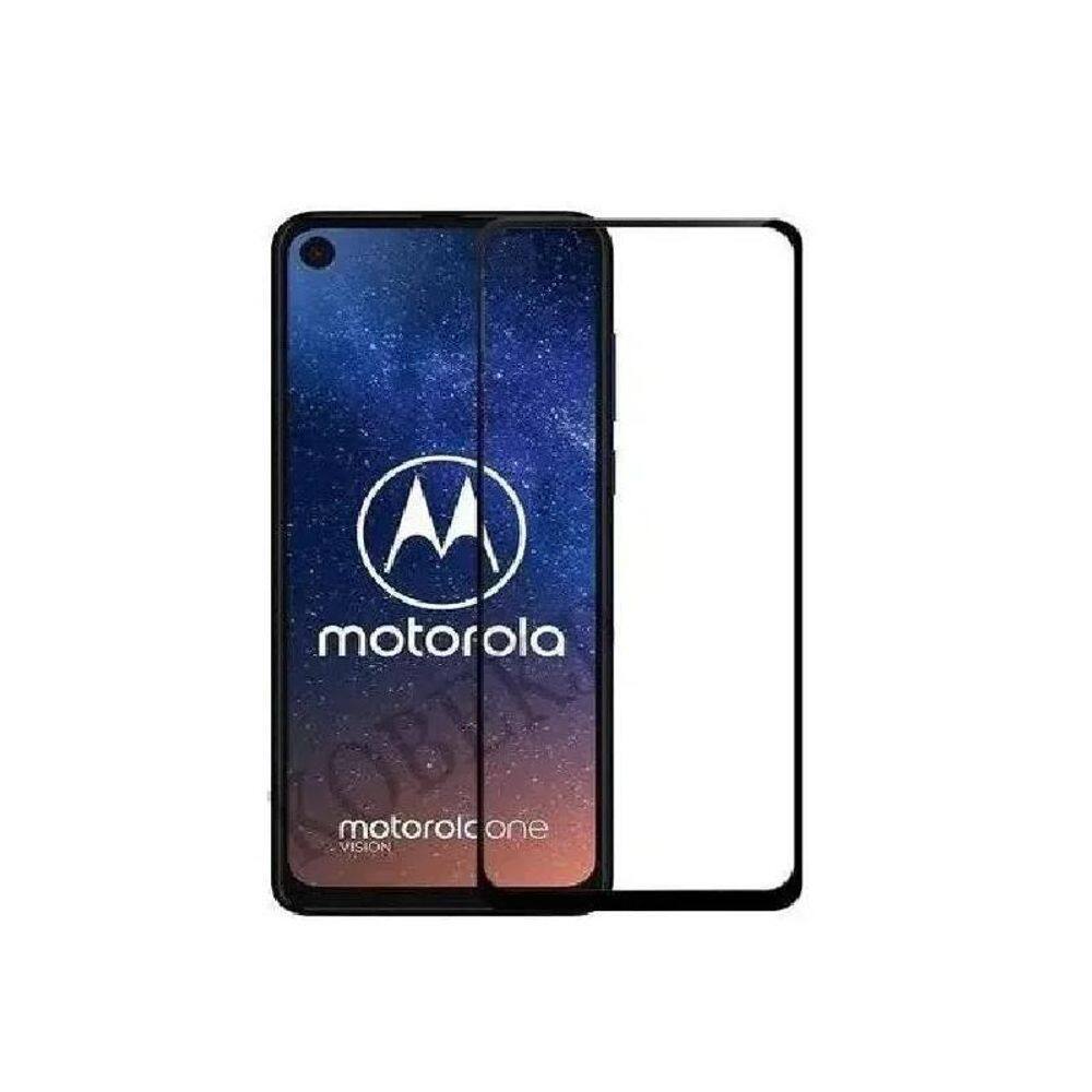 Película De Vidro 3D 4D 5D Moto One Action E Vision - Preta