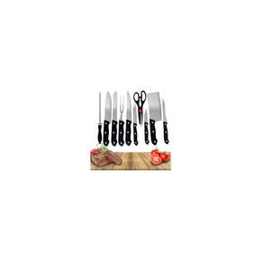 Conjunto de grelha, tábua de cortar, conjunto de facas, tesoura