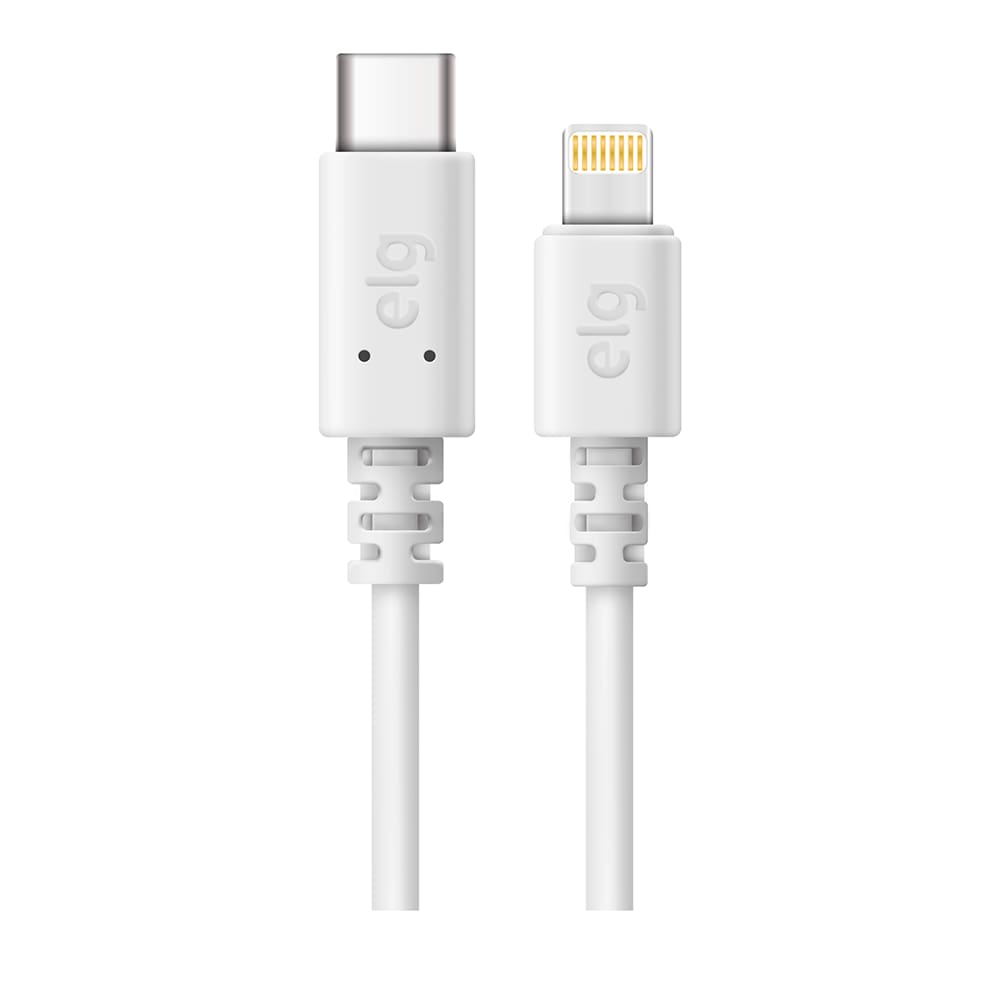 Cabo ELG USB Tipo C para Lightning 3A 15W - Carga rápida - 2 Metros - TCL20
