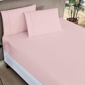 Jogo De Cama Elegance Casal Padrão 03 Peças - Rosa