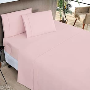 Jogo De Cama Elegance Casal Padrão 04 Peças - Rosa