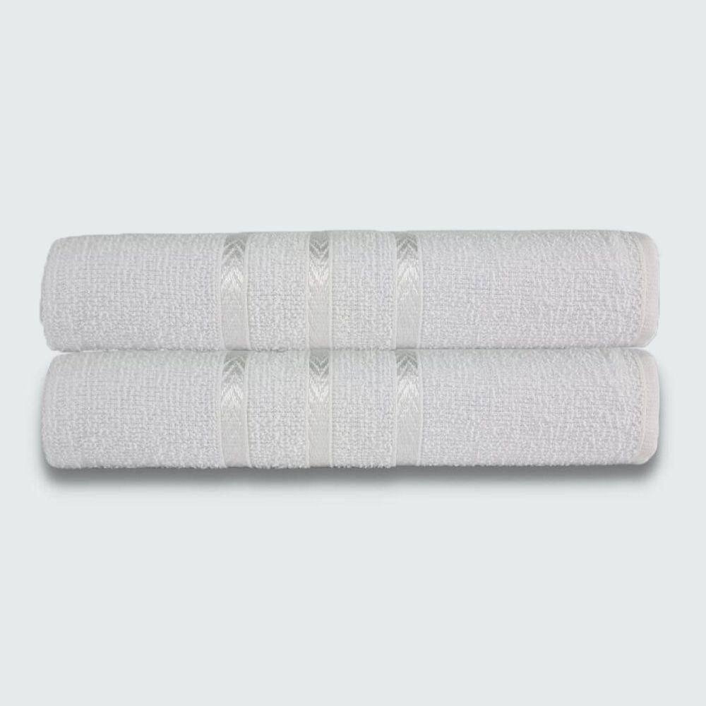 Toalhas P/ Secar Pet 2 Peças Beka 70x125 Cm 100% Algodão Branco