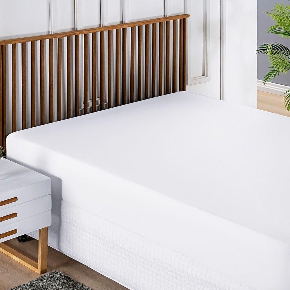 Protetor De Colchão Impermeável Microblock King 01 Peça - Branco