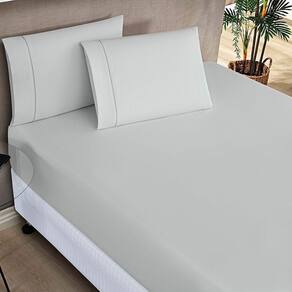 Jogo De Cama Elegance Casal Padrão 03 Peças - Cinza