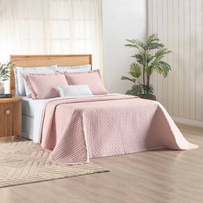 Cobre Leito Verity Queen 03 Peças - Rosa