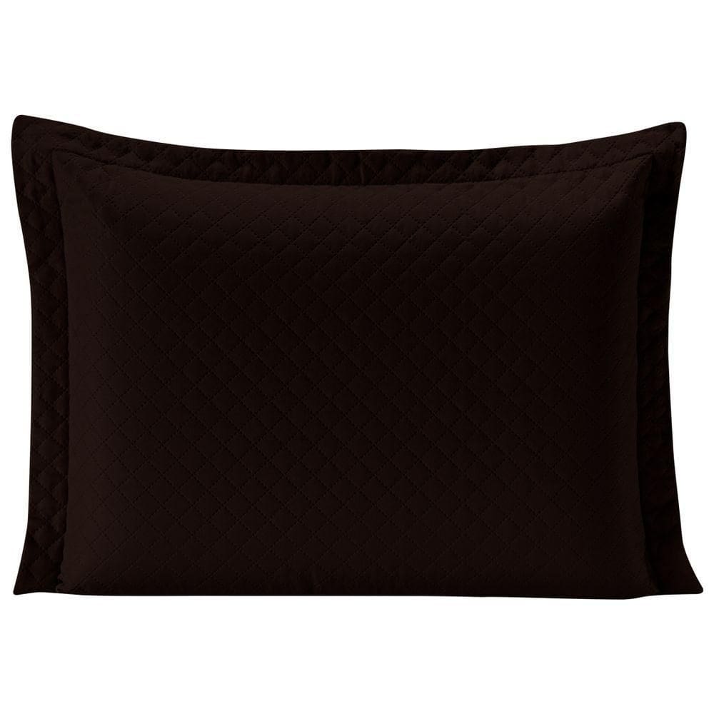 Porta Travesseiro Tabaco/caqui Avulso DuplaFace Microfibra