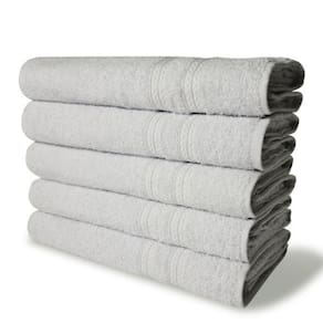 Kit 5 Toalhas De Banho 430g/m² Grande Grossa 80x150cm Itália Soft Branca