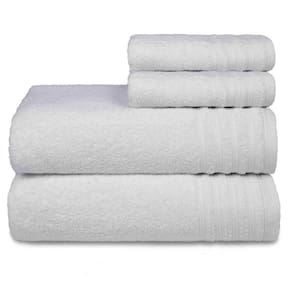 Jogo De Toalha Gigante Fio Penteado 4 Peças - Twist - Branco