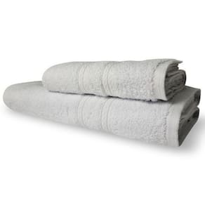 Jogo 2 Toalhas Itália Soft 1 Banho 1 Rosto Grossa 100% Algodão 430g/m² - Branco