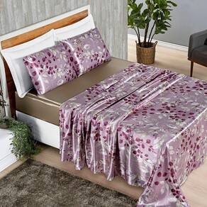 Jogo De Cama Alya Casal Padrão 04 Peças - Rosa Esplendor