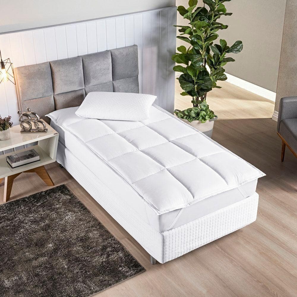 Pillow Top Suavitec Solteiro 01 Peça - Branco