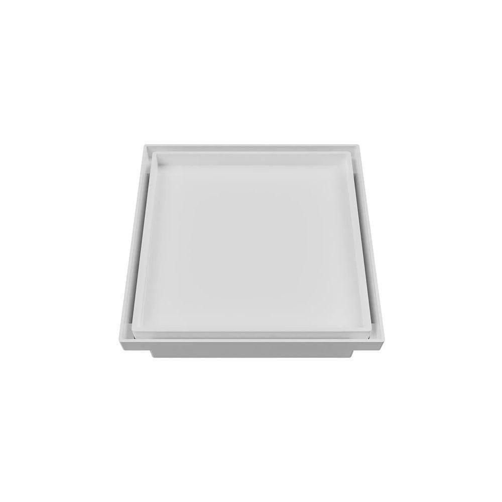 Ralo Oculto Quadrado Astra Roc15 15cm Branco
