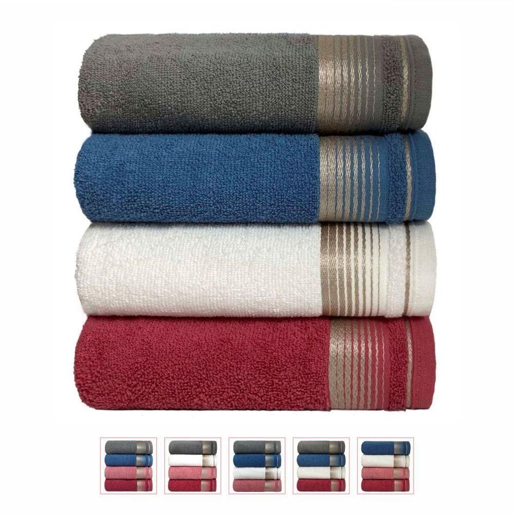 Kit 4 Toalhas De Rosto Sublime 45x80cm - Central Toalhas - Kit 4