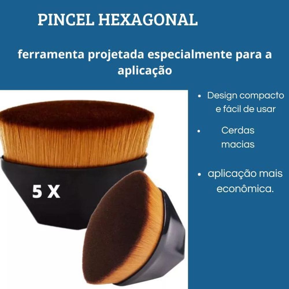 Pincel Hexagonal 8X5Cm Zacs