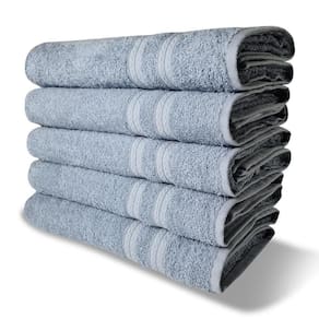 Kit 10 Toalhas Banho Gigante Itália Soft 100% Algodão Grossa Luxo - Azul