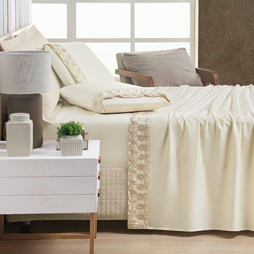 Jogo De Cama Supreme Queen 04 Peças - Vanilla