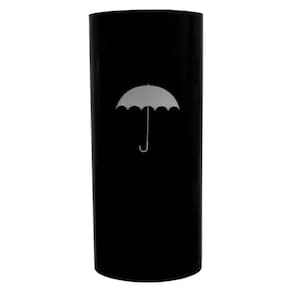 Cesto Plastico Porta Guarda Chuva Marrom Com Adesivo