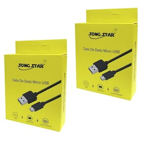 Kit Cabo De Dados Micro Usb X V8 Song Star 1 Metro 2 Peças