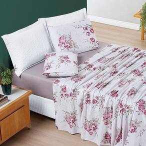 Jogo De Cama Avere Casal Padrão 04 Peças Lilac