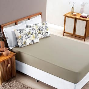Jogo De Cama Malha Casal Quality 03 Peças - Blossom