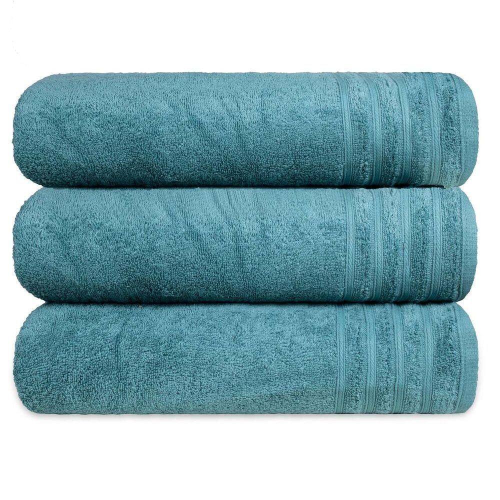 Kit 3 Toalha De Rosto Grande Fio Penteado 100% Algodão - Twist - Verde