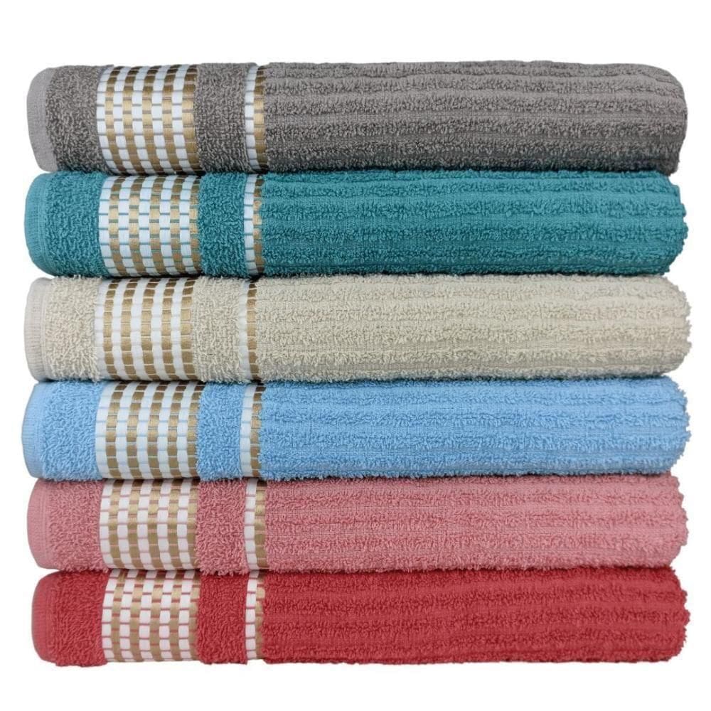 Toalha De Banho Canelada Beka 350g-m2 80x150 Cm - Rosê Rosê