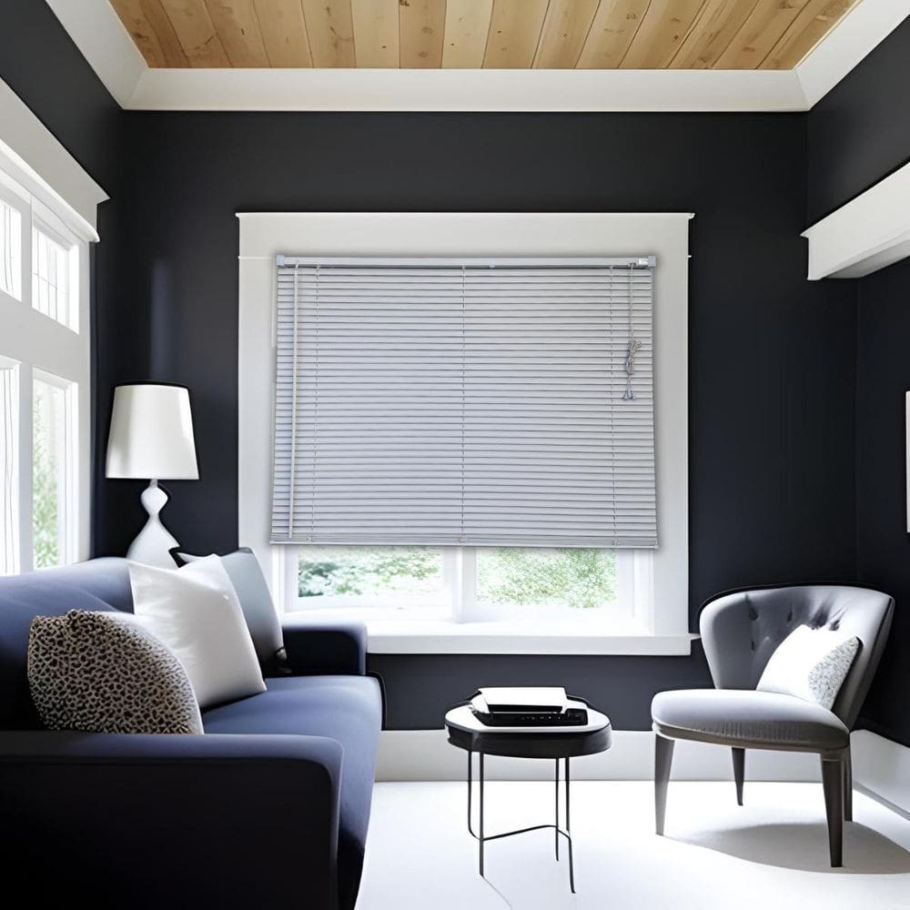 Persiana Horizontal Pvc Block Cinza 160 L X 160 A Cm Lâminas