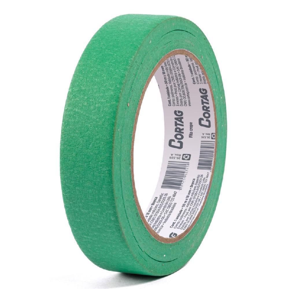 Fita Crepe Azulejista 18 Mm X 40 M 62751 Verde - Cortag