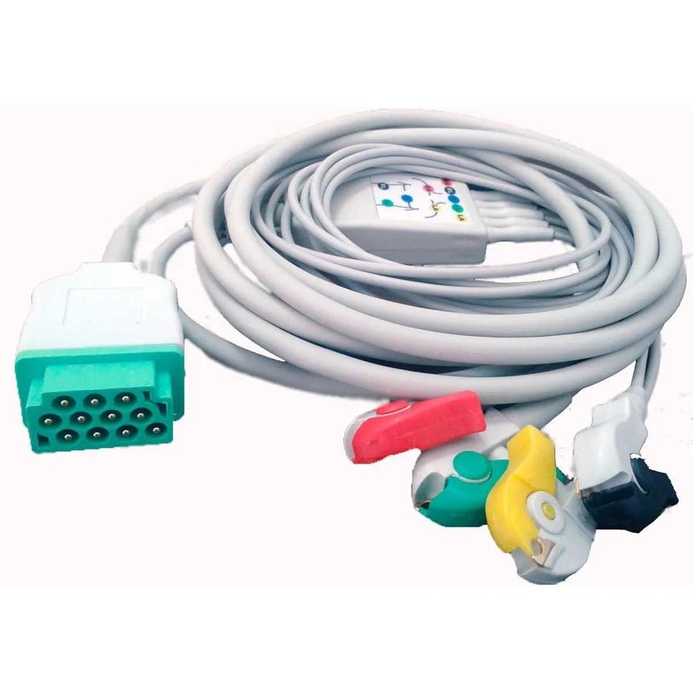 Cabo 5 Vias Para Monitor Marquete/Ge 2500