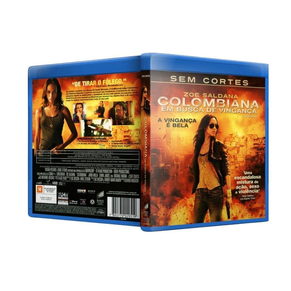 Colombiana - Em Busca De Vingança - Blu-Ray Sony