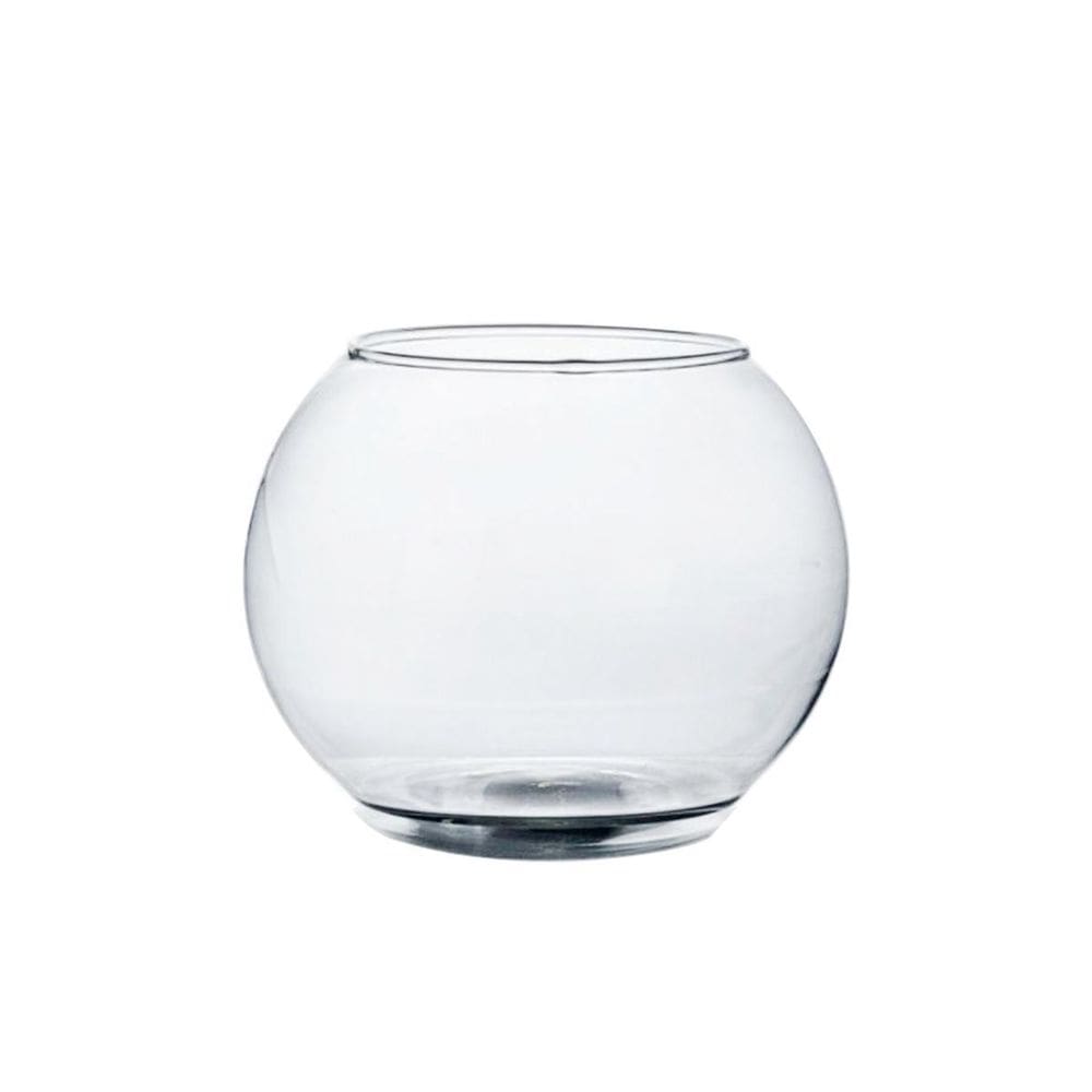 Vaso Floreira Decorativo De Vidro Transparente