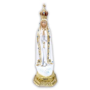 Imagem Nossa Senhora De Fátima 13Cm Em Resina
