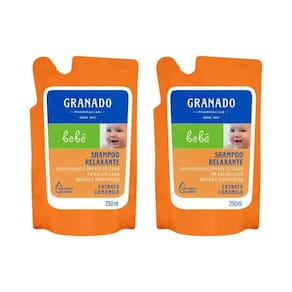 Shampoo Granado Bebe Refil 250Ml Camomila - Kit C/2Un
