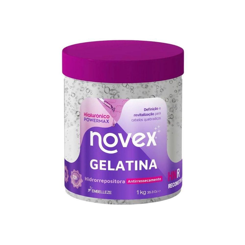 Gelatina Capilar Novex 1000G Hialuronico Hidroreposoitora