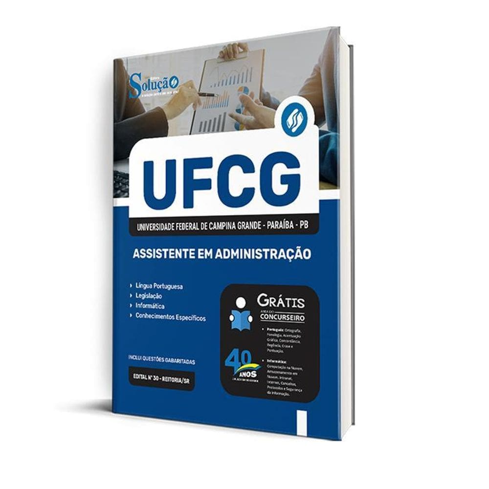 Apostila Ufcg 2024 - Assistente Em Administração