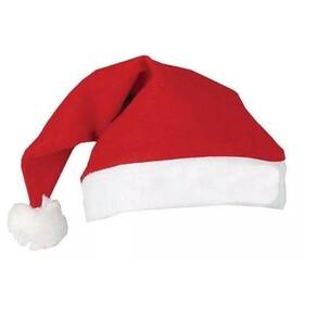 Gorro De Papai Noel Tnt 40X28cm Gorrinho Natal 10 Un Magizi