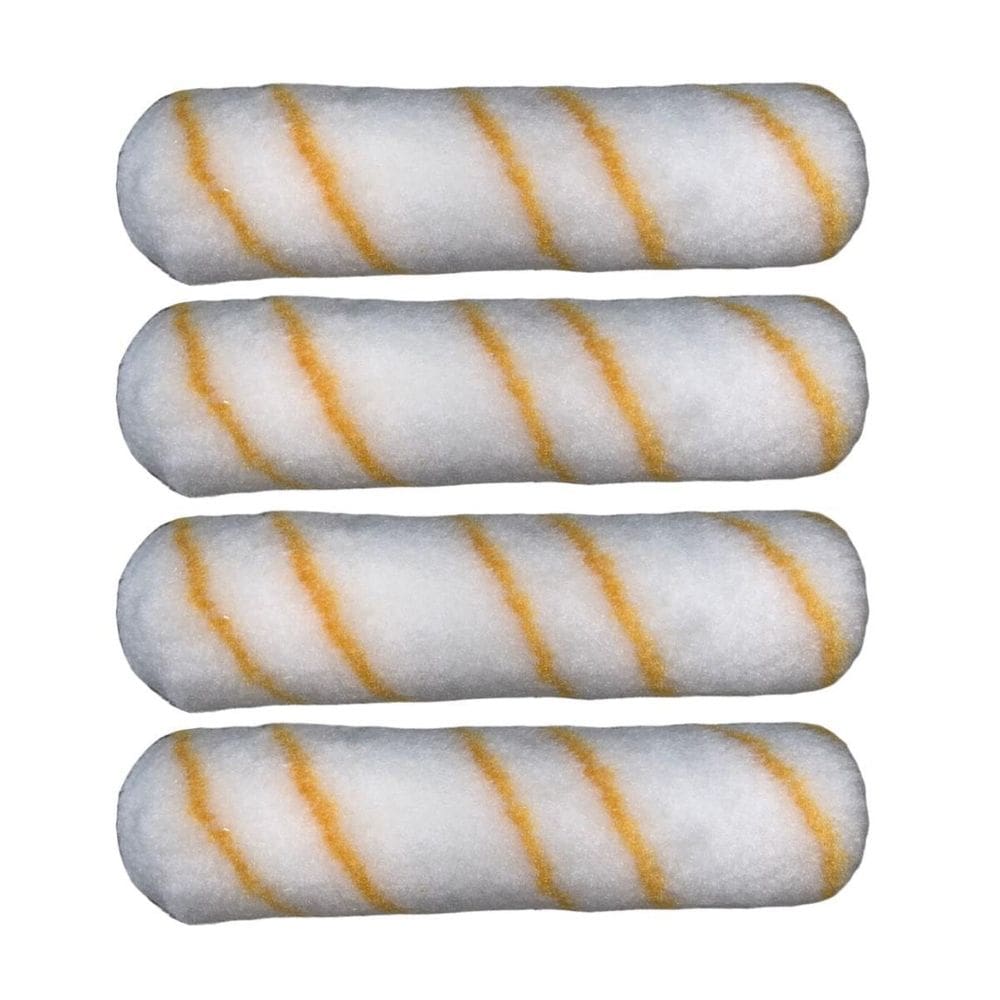 Kit 4 Rolo Pintura Lã Antirrespingo Econômico 23Cm Tigre