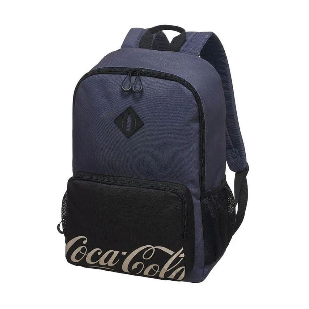 Mochila Costas Adulto Juvenil Coca-Cola Core Notebook Azul