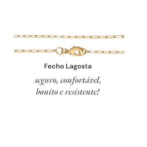 Colar Cartier 50Cm Coração Branco Letra U Banhado Ouro 18K