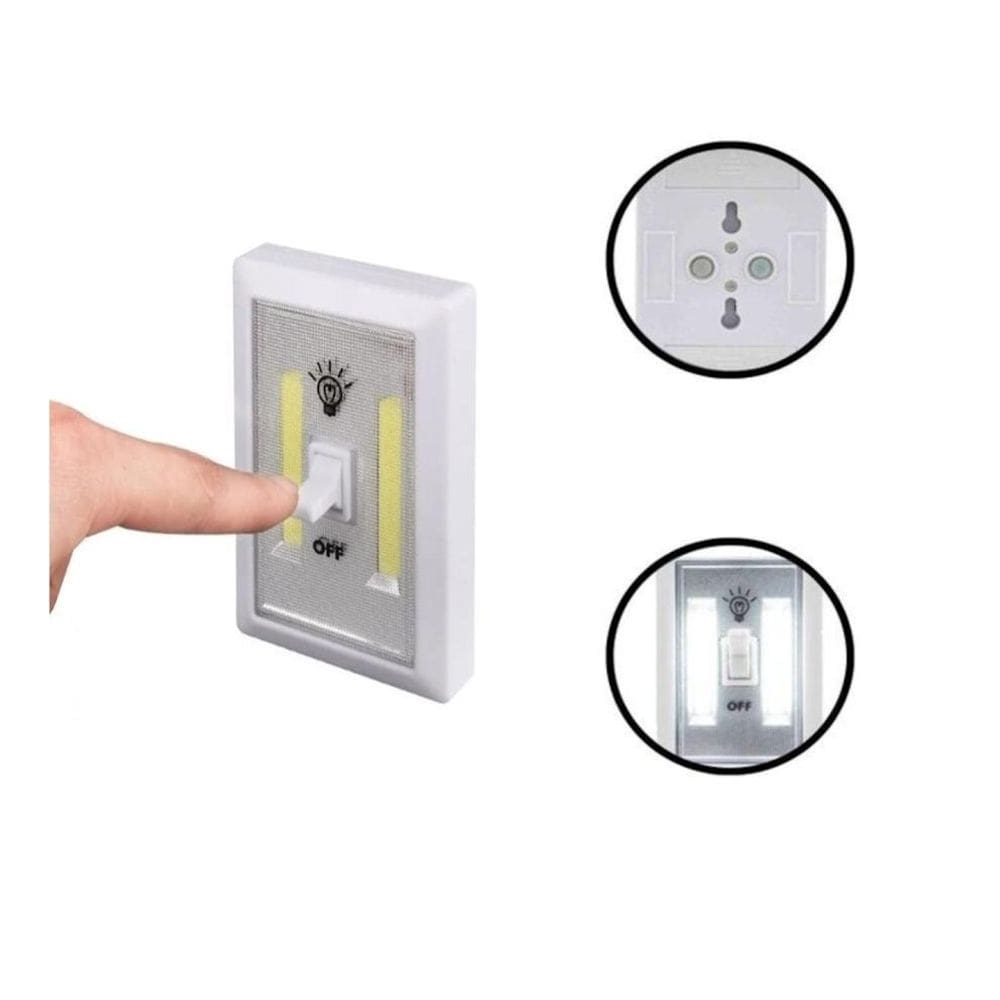 Luminária Abajur C Interruptor Estante Armario Parede Closet